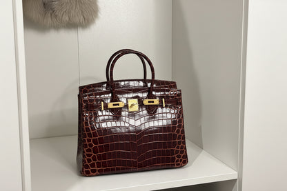 MONACO CROCO BORDEAUX